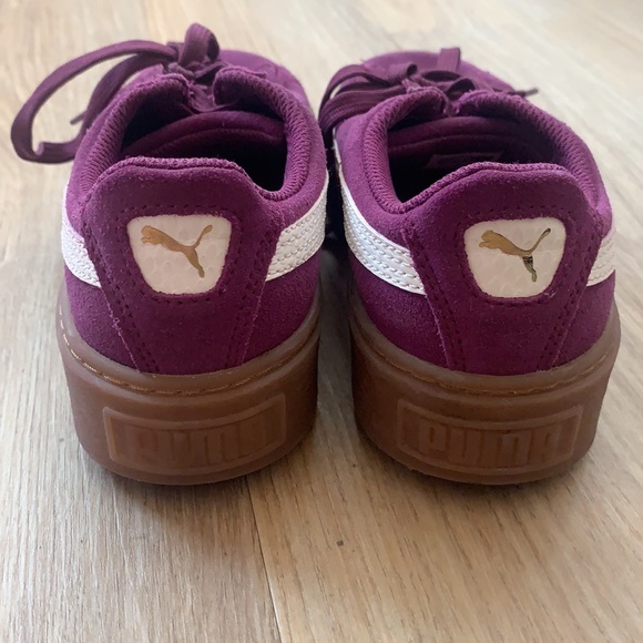 Puma Platform Sneaker in Purple Suede - Picture 3 of 6